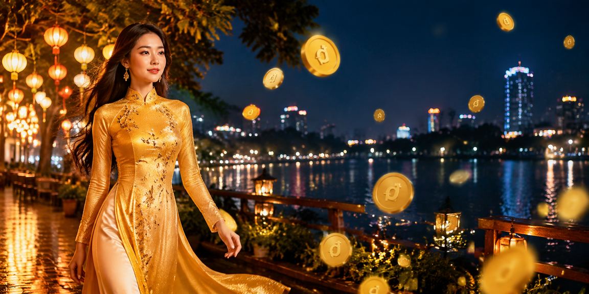 Không khí giải trí casino tại Hà Nội với trang phục áo dài truyền thống, đại diện văn hóa người dùng xsmobi
